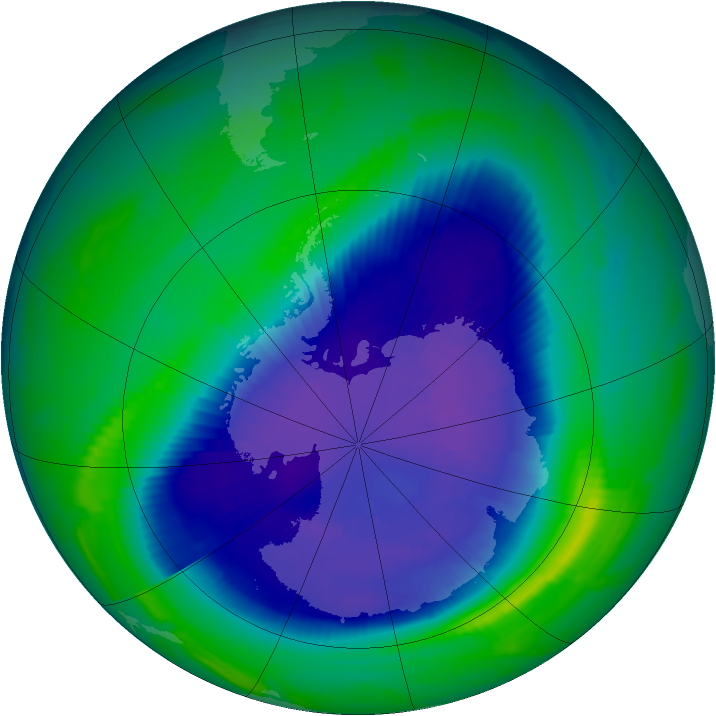 Ozone Map 1997-09-16